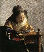 Jan Vermeer The Lacemaker oil painting reproduction